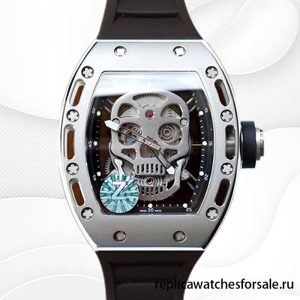 Replica Richard Mille RM52-01 Unknown RM52-01-003 Men Silver Skull Dial For Sale